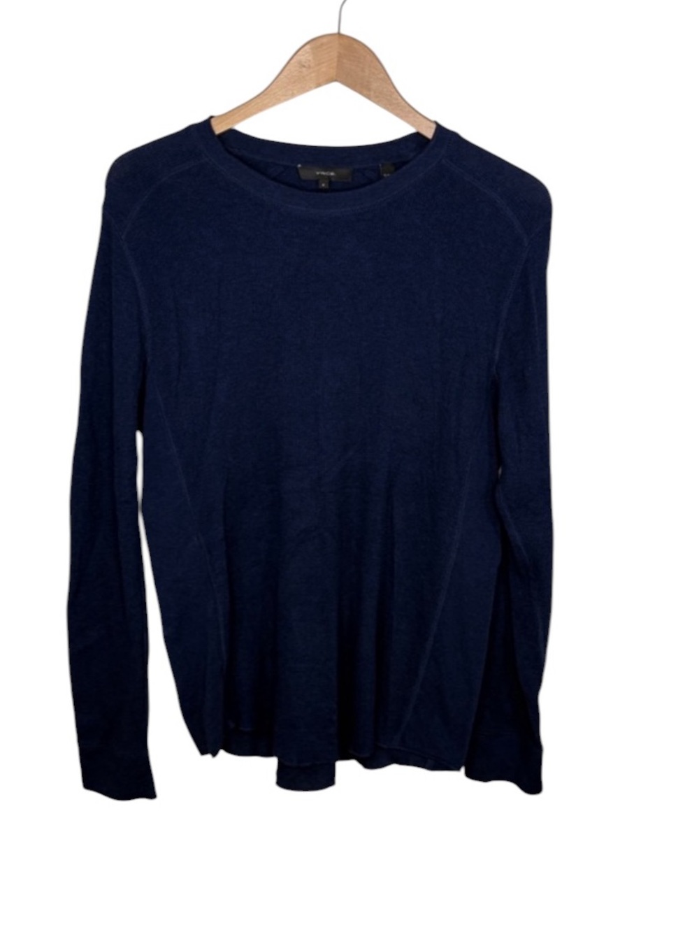 Vince Navy Waffle Knit Long Sleeve Thermal Shirt Men Size M